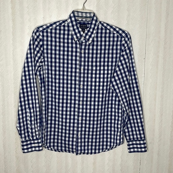 ❤️ 🆕 J CREW Button Down Slim Untucked Performance Shirt Size S - Picture 2 of 4